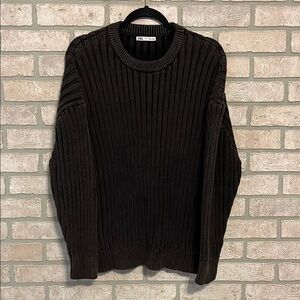Zara Ribbed Knit Chunky Sweater- Size M